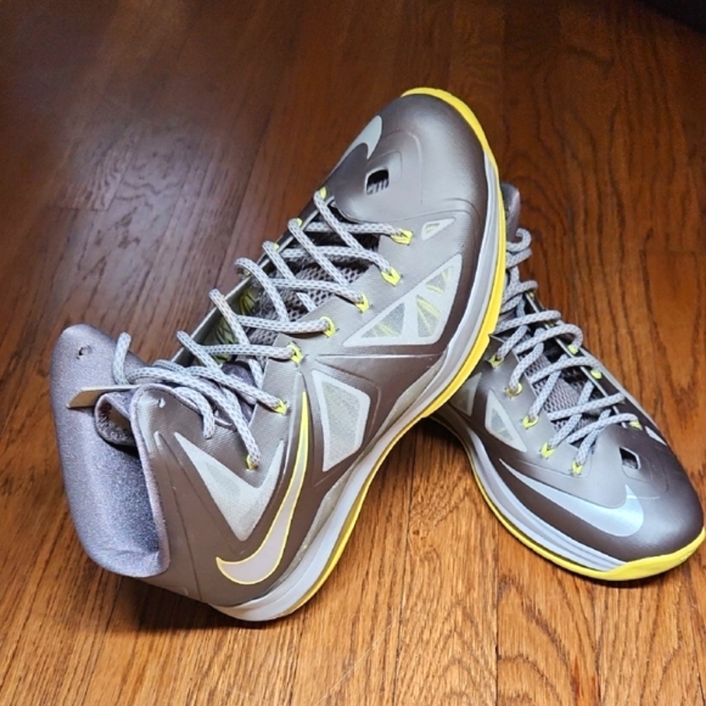 Gray and Yellow Nike Sneakers